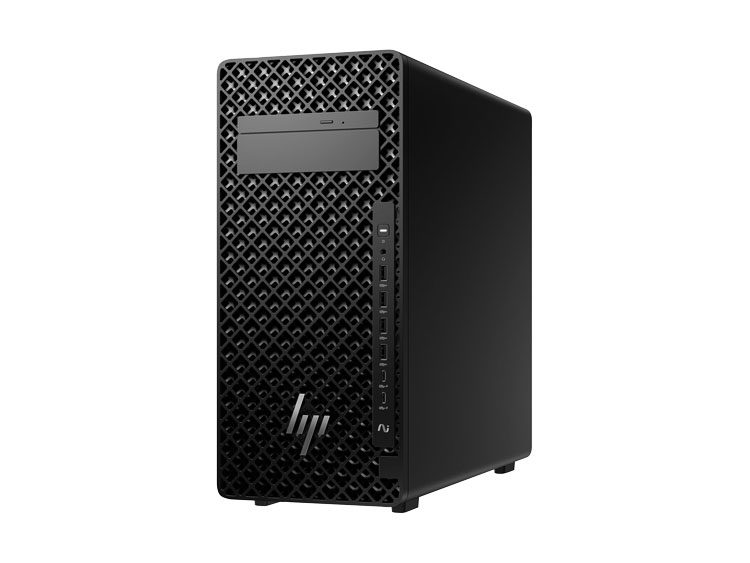 Der HP Z2 Tower in der Front-rechts Ansicht