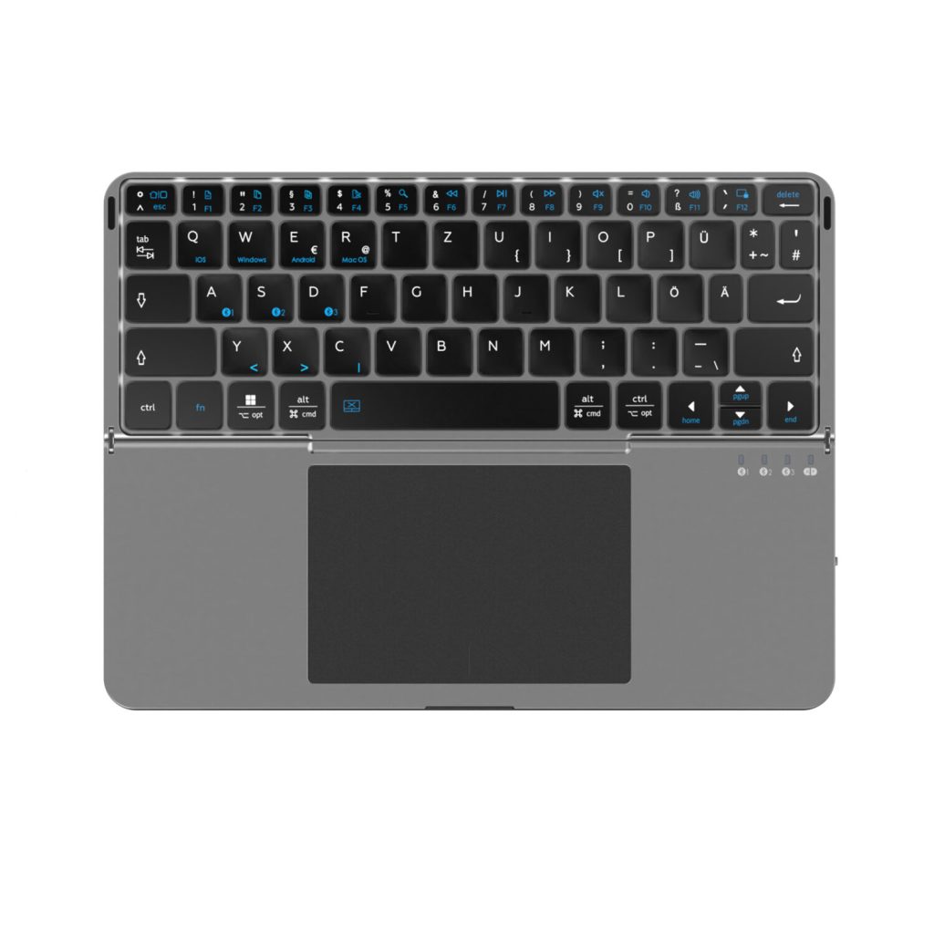 Die 4smarts Universal Wireless Tastatur  ist faltbar